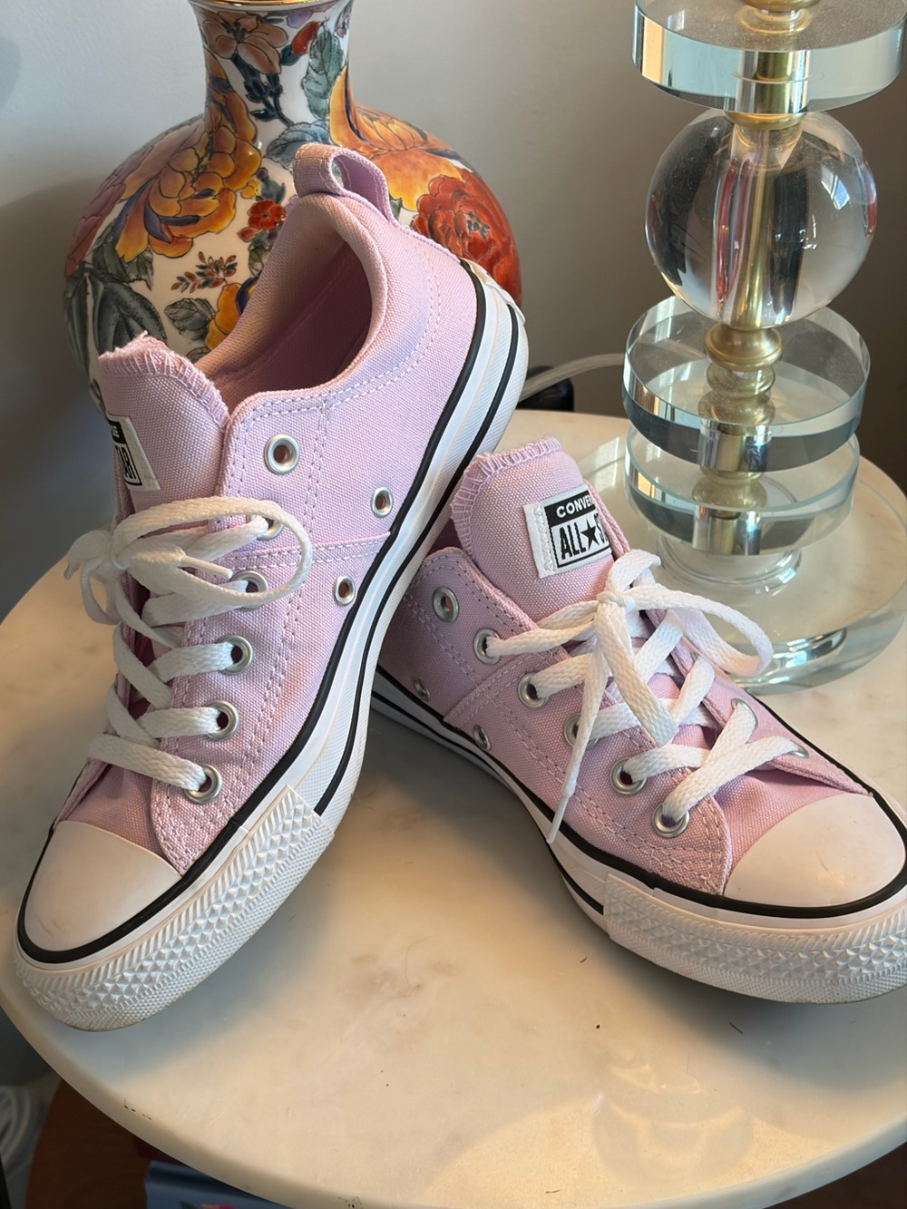 Converse Kids Pink Low Top Canvas Sneakers